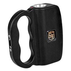 Talon Stun Gun with 120-Lumen Flashlight – 75 Million Volts, Rechargeable Lithium, Nylon Holster, Black or Pink, Lifetime Warranty